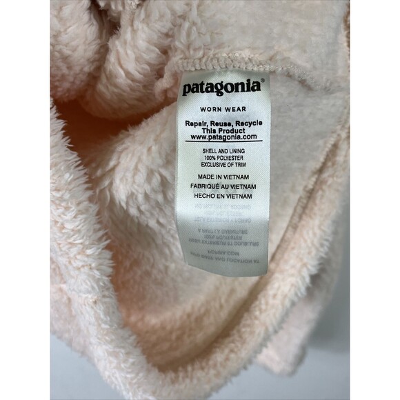 Patagonia Women’s Los Gatos 1/4 Zip Pink Sweater Top In Small 25235 Soft Sherpa - Picture 4 of 8